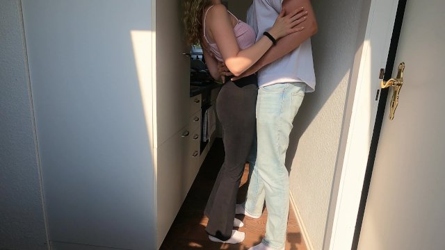 we're caught having dirty ass sex in the kitchen
