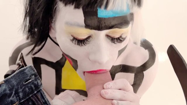 Body paint photo shoot and I end up fucking the photographer