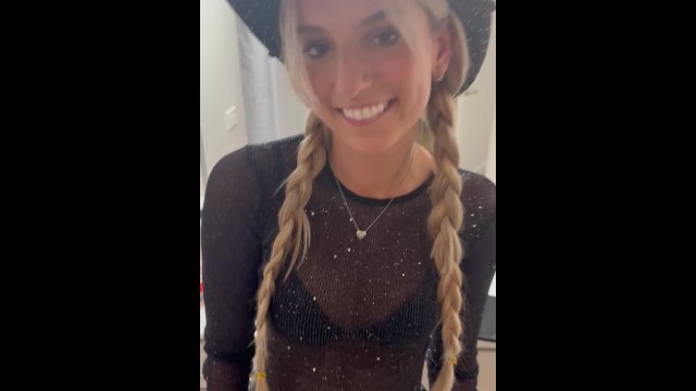 College Girl Couldn't Get Into The Bar, So She Sucked My Dick Instead!!