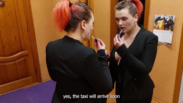 cum on my wife's face while she was waiting for a taxi to go on a business trip