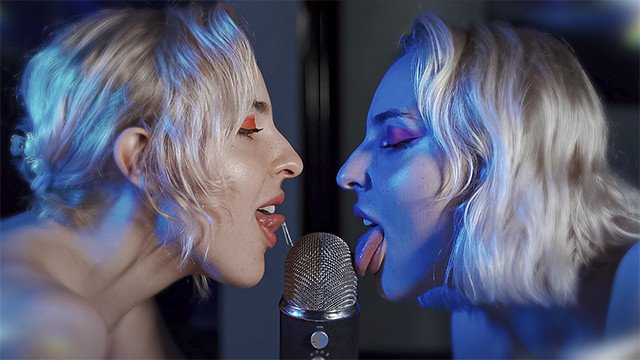 ASMR Double Licking Blue Yeti Mic
