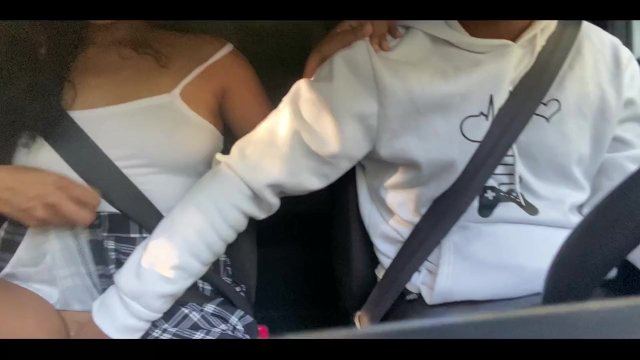 Hot passenger gets into Uber without panties and look what happened
