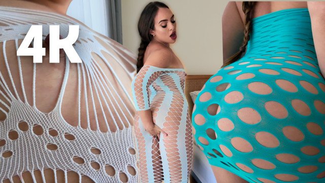 4k TRANSPARENT Fishnet Dress SEXY Try On Haul! Ana Daisy Scott