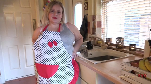 Aunt Judy's XXX - Your BBW Wife Megan Sucks Your Cock in the Kitchen (POV)