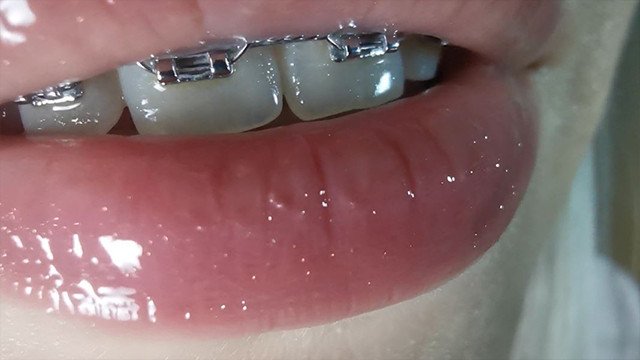 asmr lens licking really upclose