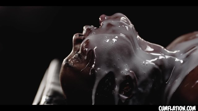 Extreme Interracial Cumflation - Sexy Black Girl Zaawaadi Filled With Loads Of CUM Inside Her Pussy