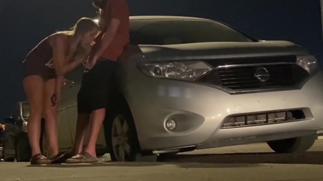 Cuckold in Gloryhole & Caught in Public
