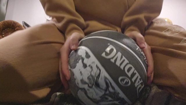 I Desperately Fuck My Basketball, Frustrated I Ruin All the Cum Out of My Dick