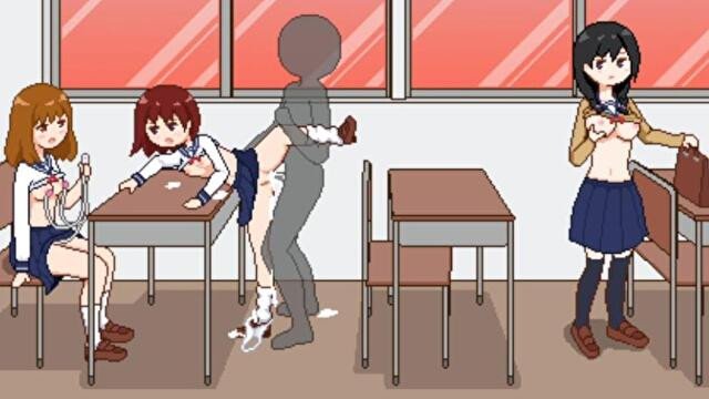 【種付委員のオシゴト(体験版)実況】種付委員が女市民達と中出しエッチしまくるドットアニメーションエロゲ―。(hentai Pixel game)