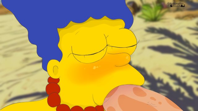 Marge sucked cock on the beach ! The Simpsons New Animation Dsanimation HENTAI !