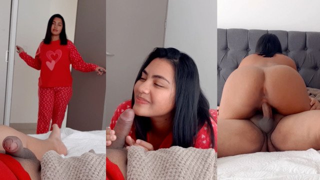 Roommate sees me naked and closes the door to fuck me