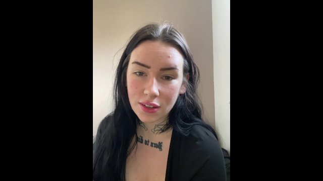 Big boob British girl takes you to her place after an Xmas party JOI