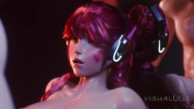 Cute Dva Bathroom Sex Compilation  3D Hentai Cartoon