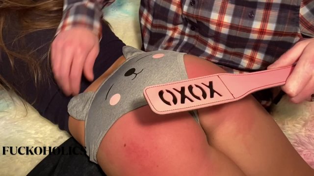 Hard OTK Spanking ~ Submissive Slut Stepdaughter ~ Spanked With Paddle ~ Daddy’s Girl ~ Maledom BDSM