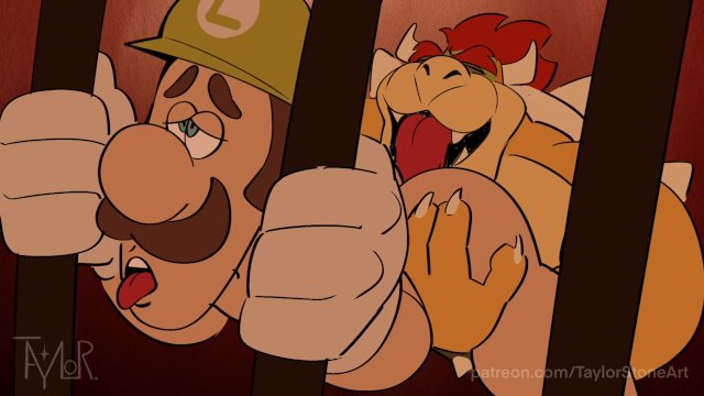 Bowser ruin Luigi with HORNY SUPERSTAR
