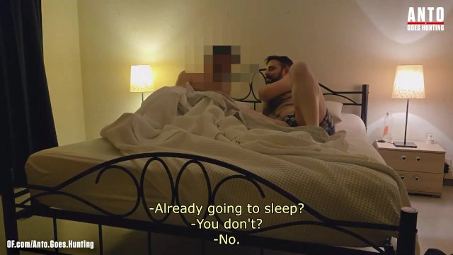 I Visit My Best Friend Mert Abroad and He Fucks me in Bed after a night out