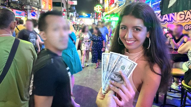 Picked up an escort near a nightclub and offered hard sex for money - Anal and Cumshot on face