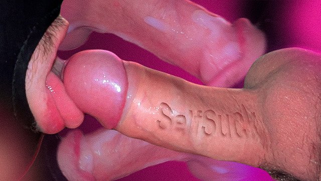 Breathtaking Cumshot Down My Throat! (Night Gentle SELFSUCK)