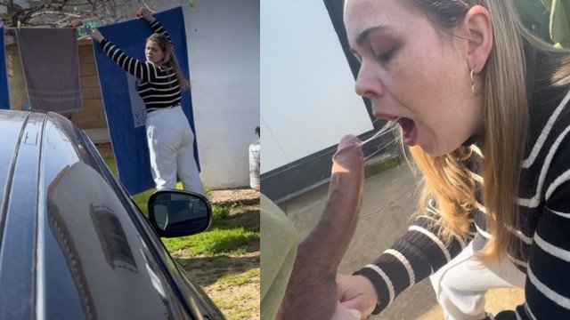 Blowjob for a stranger, I'm good at going out into the countryside🍆💦