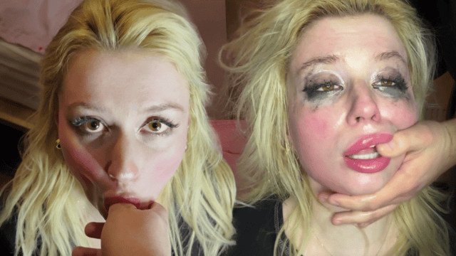 Innocent girl GETS SLAPPED LIKE A WHORE for being a slut  Baby Bunzzz