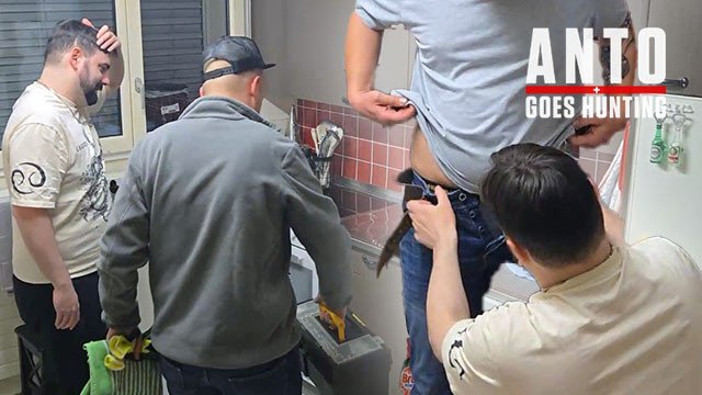 I Convince This Handsome Straight Married Plumber to Try His First Blowjob by a Man and He Let's Me