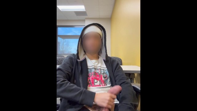 Jerking off in Empty Classroom