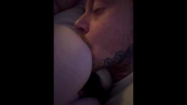 Breastfeeding, suckling, latched on