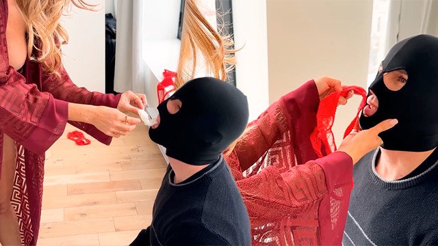 Virgin Sub Cleans Up Goddess's Room After Night with Her Alphas