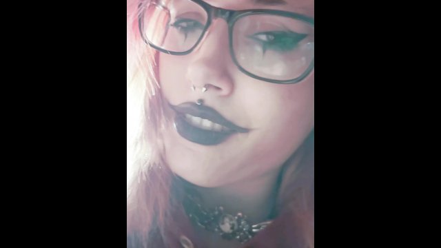 goth slut gets filled with cum