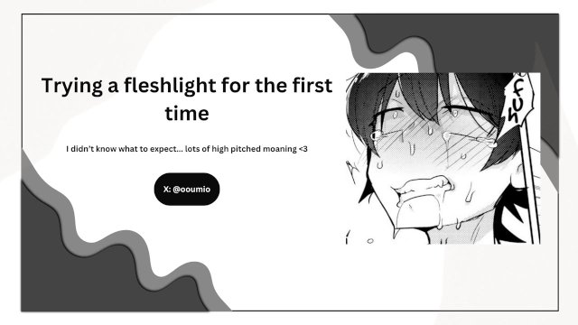 Trying a fleshlight for the first time...