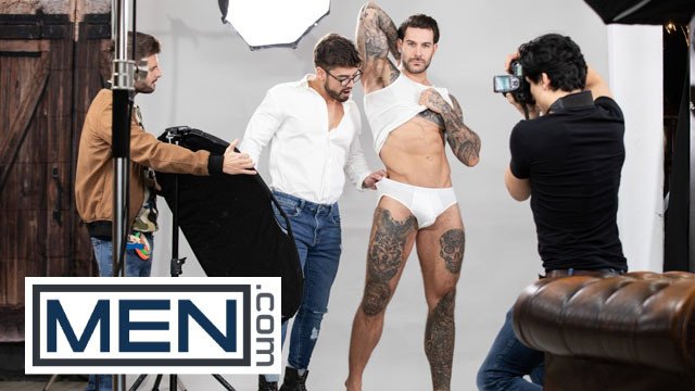 MEN - Dann Grey Watches Papi Kocic Posing For A Photoshoot And Wonders What His Cock Would Feel Like