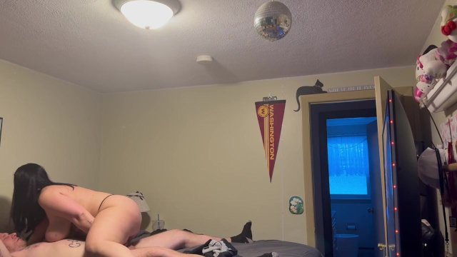 Caught jerking it so she did it for me