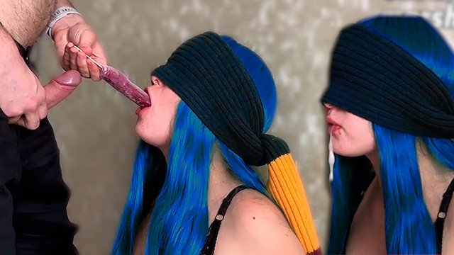 ICE CREAM GAME. Oral Creampie Is Unexepected By The StepSister. Cum In Mouth. Cumshot. Taste Food.