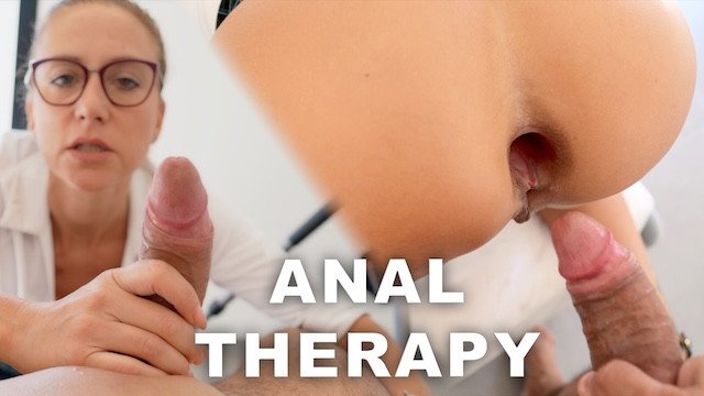 MILF Therapist's Intense Anal Therapy Session destroy her asshole