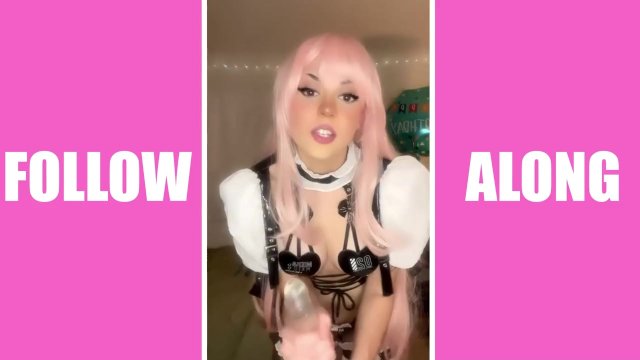Tiktok slut! Droolingpink PMV!