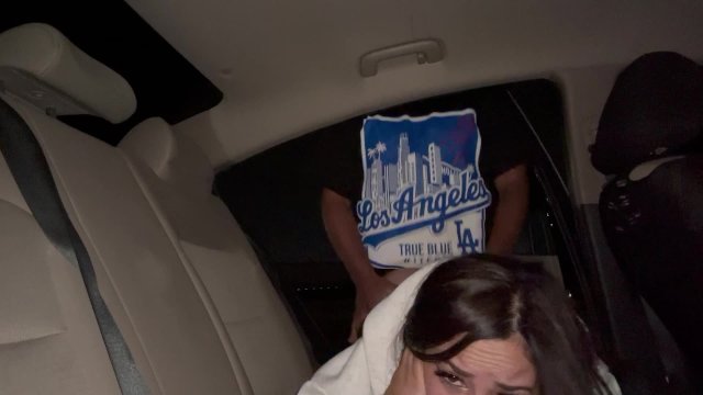 A quickie in the backseat
