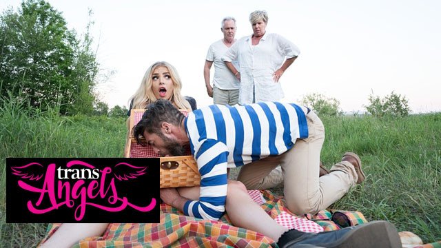 TRANS ANGELS - Stunning Angellica Good Gets Fucked In Broad Daylight By Her Hunk Boyfriend Only Matt