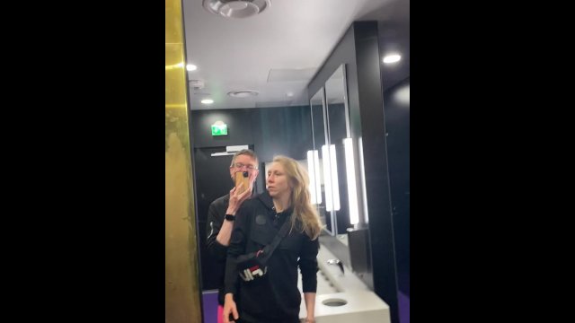 Lesbian Rough Public Toilet Fuck After The Gym