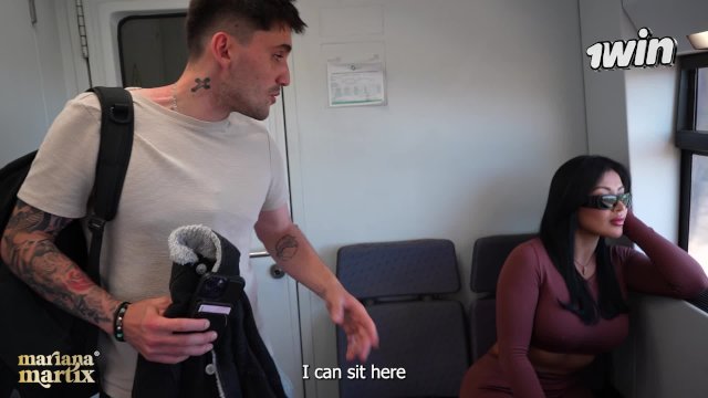 Big-assed Colombian fucks a stranger she meets on the train - Mariana Martix & Papi Rodriguez