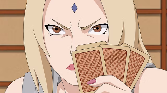 Tsunade lost to Jiraiya in a card game Naruto sex anime hentai cartoon Living with Tsunade Kunoichi
