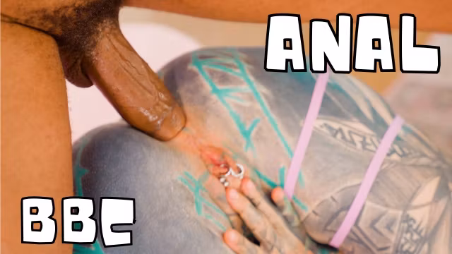 Tattooed girl takes a deep anal pounding from BBC - Deepthroat, ATM, Facial cumshot