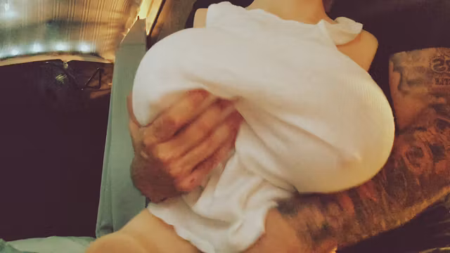 OMG! BIG TIT WORSHIP WITH MALE MOANING ORGASM DIRTY TALK (MUST SEE)