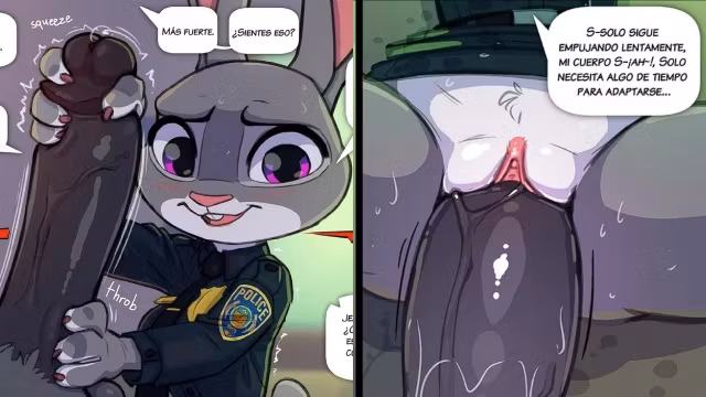 Judy Hopps Chupa y Monta la Verga Del Jefe para Recibir su Ascenso