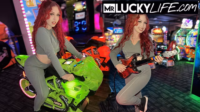 Redhead Gamer Girl Arietta Adams Blows Dick