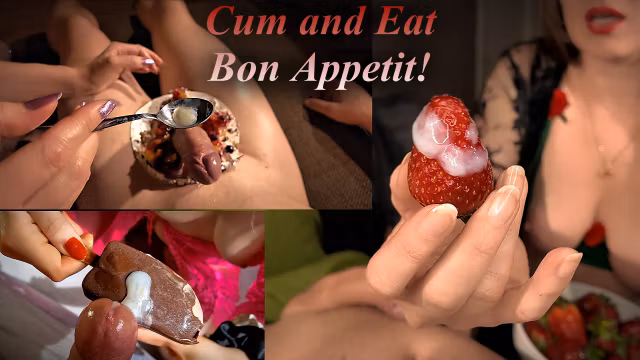 Semen Snack Attack – Insatiable MILF Devours Cumshots on Berries & Chocolate