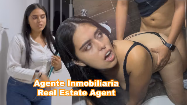 Agente inmobiliaria me convence de comprar el apartamento con sexo