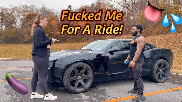 Car Girl's First Time Riding *Me*  In A Camaro... She Wasn't Ready (Squirting Everywhere)