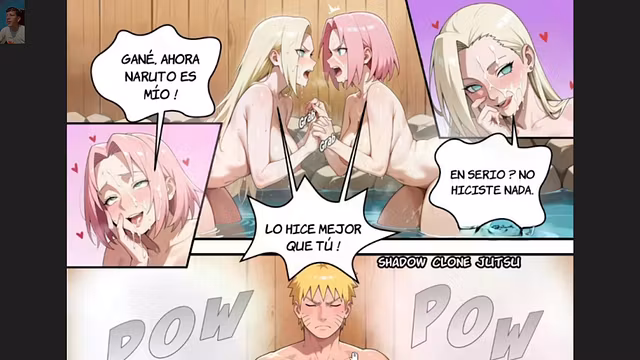 Naruto Shippuden Aguas Termales parte 3 - Sakura y Ino