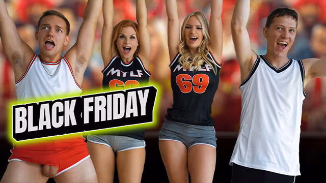 Their Team Won! They Celebrated With a Hardcore Taboo Foursome With Their Big-Titted Stepmoms
