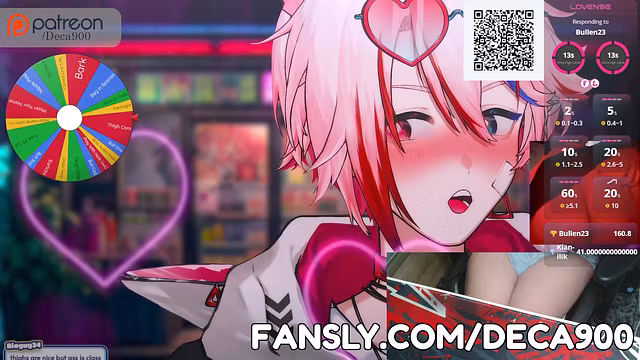 FEMBOY VTUBER Plays with Himself and CUMS For You~  Fansly Stream Highlights